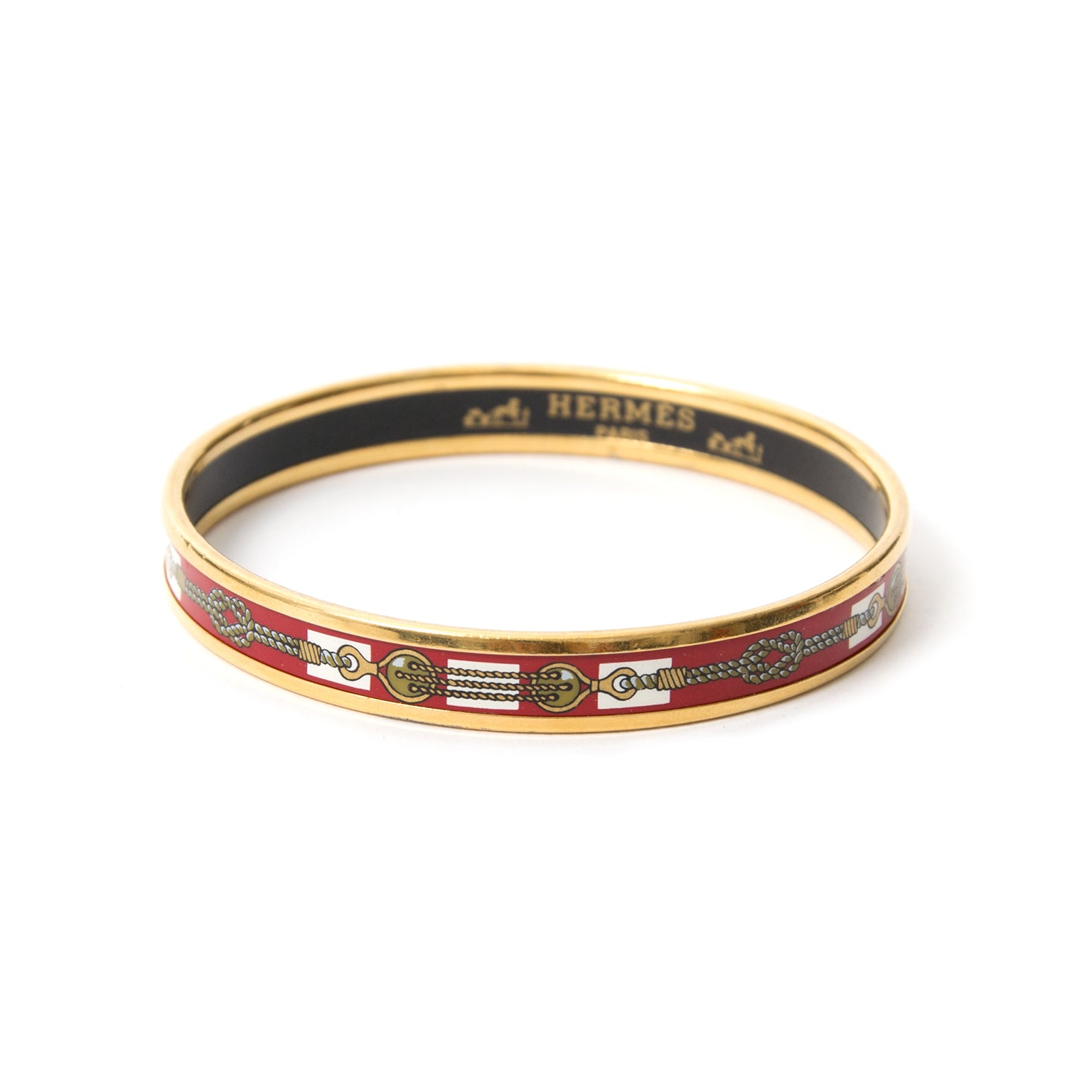 buy safe online secondhand Hermes Enamel bracelet multicolor best price online webshop labellov