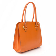 Delvaux Tangerine Sepia PM Delvaux Sepia PM in Tangerine. This top handle bag will surely add a touch of color to your wardrobe. Smooth Corvette leather. Gold hardware. Comes with the original receipt.
