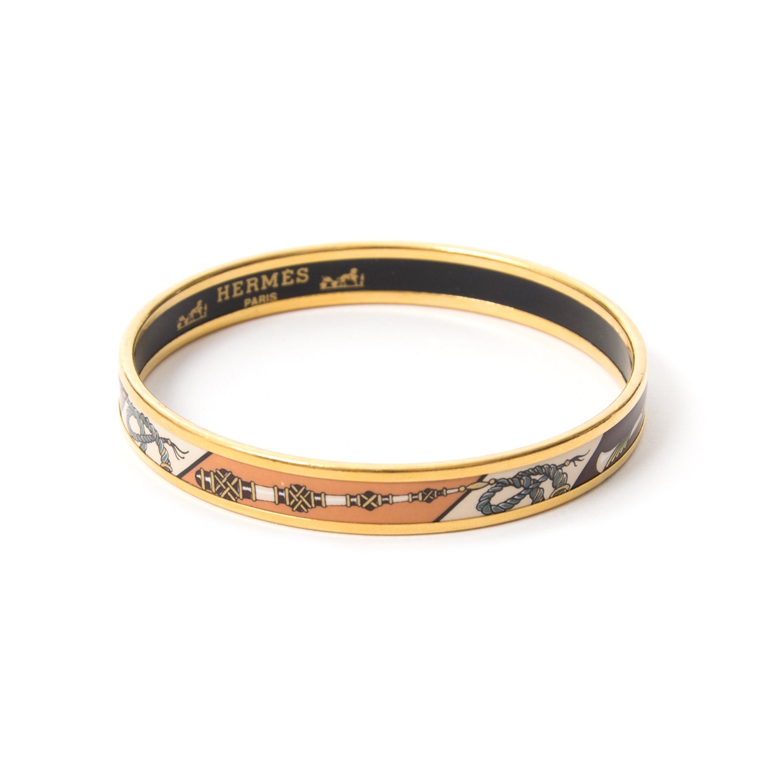 shop safe online second hand designer hermes enamel bracelet best price online webshop secondhand luxury Hermes enamel