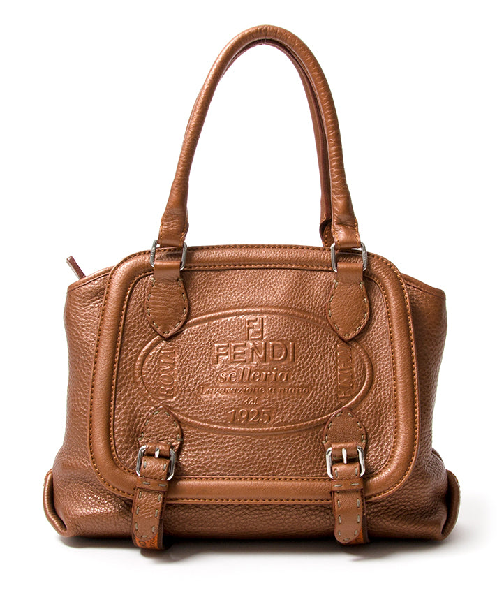 Fendi Logo Selleria Bag authentique seconde main en ligne shopping webshop Anvers Belgique LabelLOV mode en vogue style designer luxe marques sacs