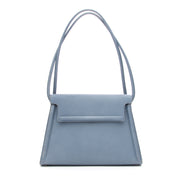 buy safe online secondhand designer Delvaux leather shoulderbag babyblue at the best price like new