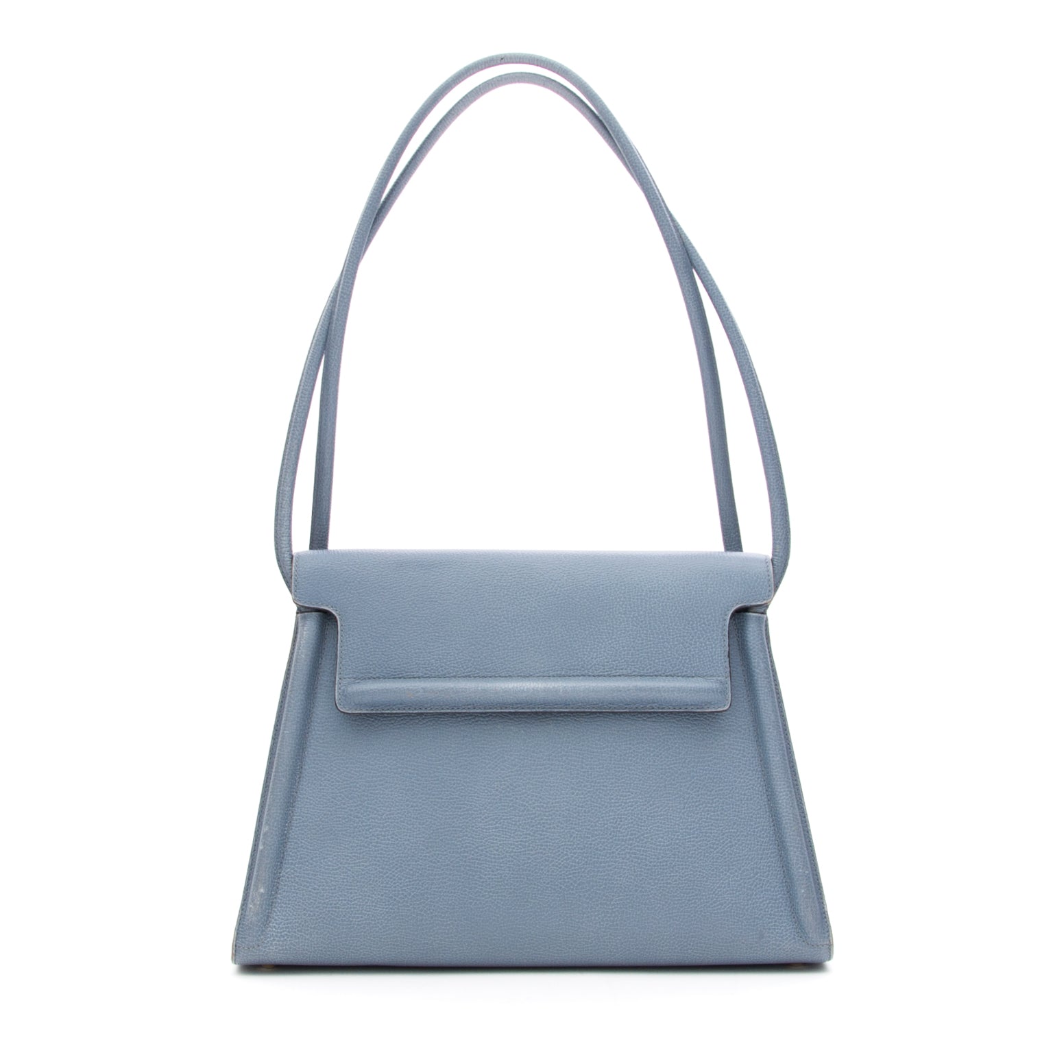 buy safe online secondhand designer Delvaux leather shoulderbag babyblue at the best price like new