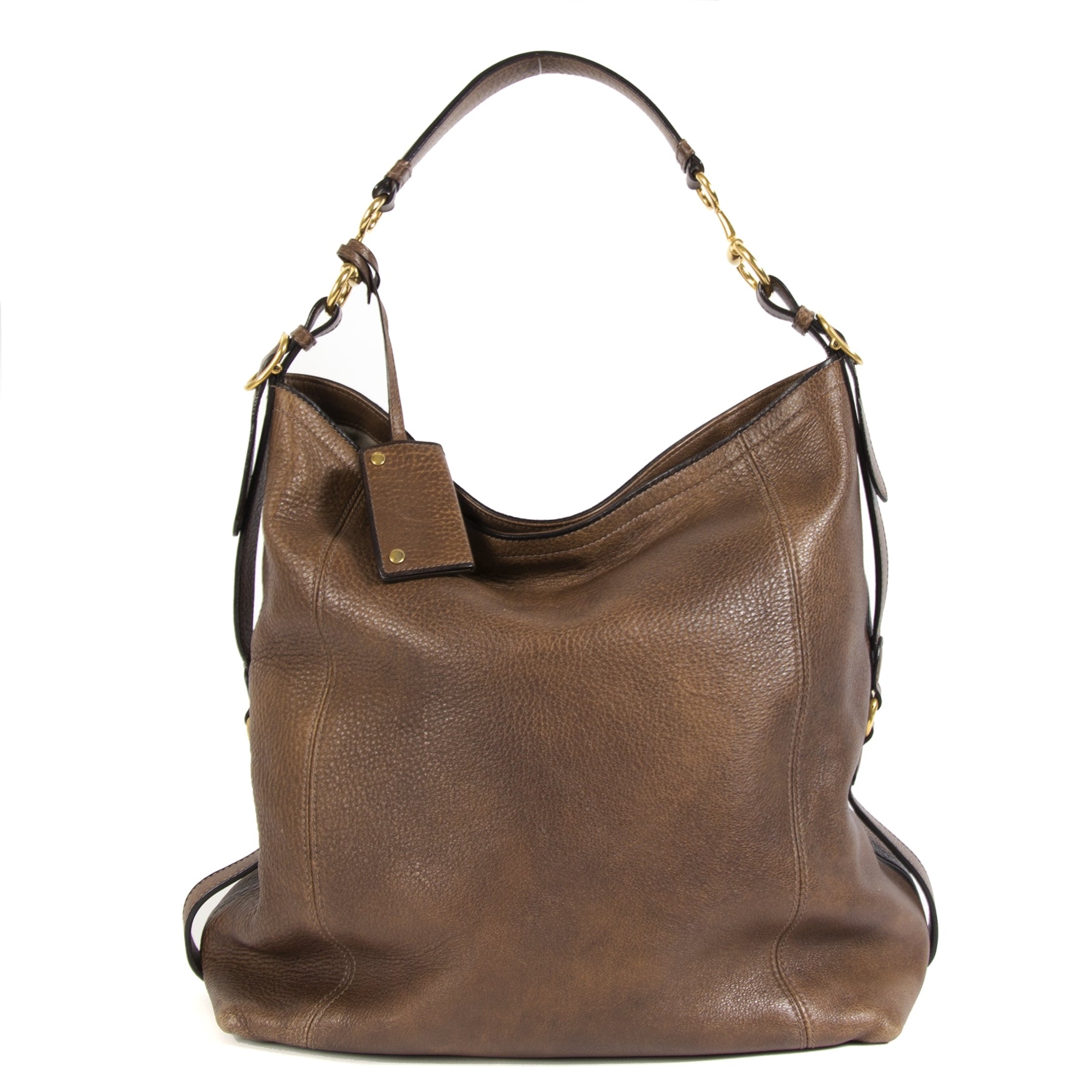 Gucci Harness Leather Hobo Bag