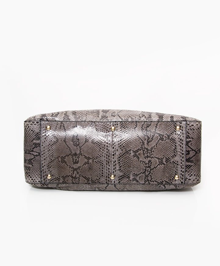 Real Fendi Grey Python Twins Tote authentic designer luxury bag worldwide shipping online safe and secure