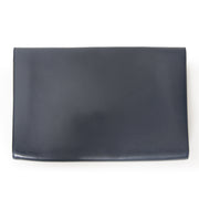 Delvaux Dark Blue Clutch With Golden Clasp international shipping tweedehands secondemain delvaux