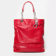 Sac à main red cuir Christian Dior seconde main occasion prix correct designer vintage labellov webshop en ligne online shopping Anvers Belgique