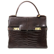 acheter en ligne seconde main delvaux tempete croco comme neuf pour le meilleur prix seconde main instant luxe