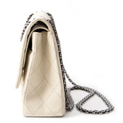 acheter en ligne seconde main chanel 2.55 blanche sac a epaule pour le meilleur prix