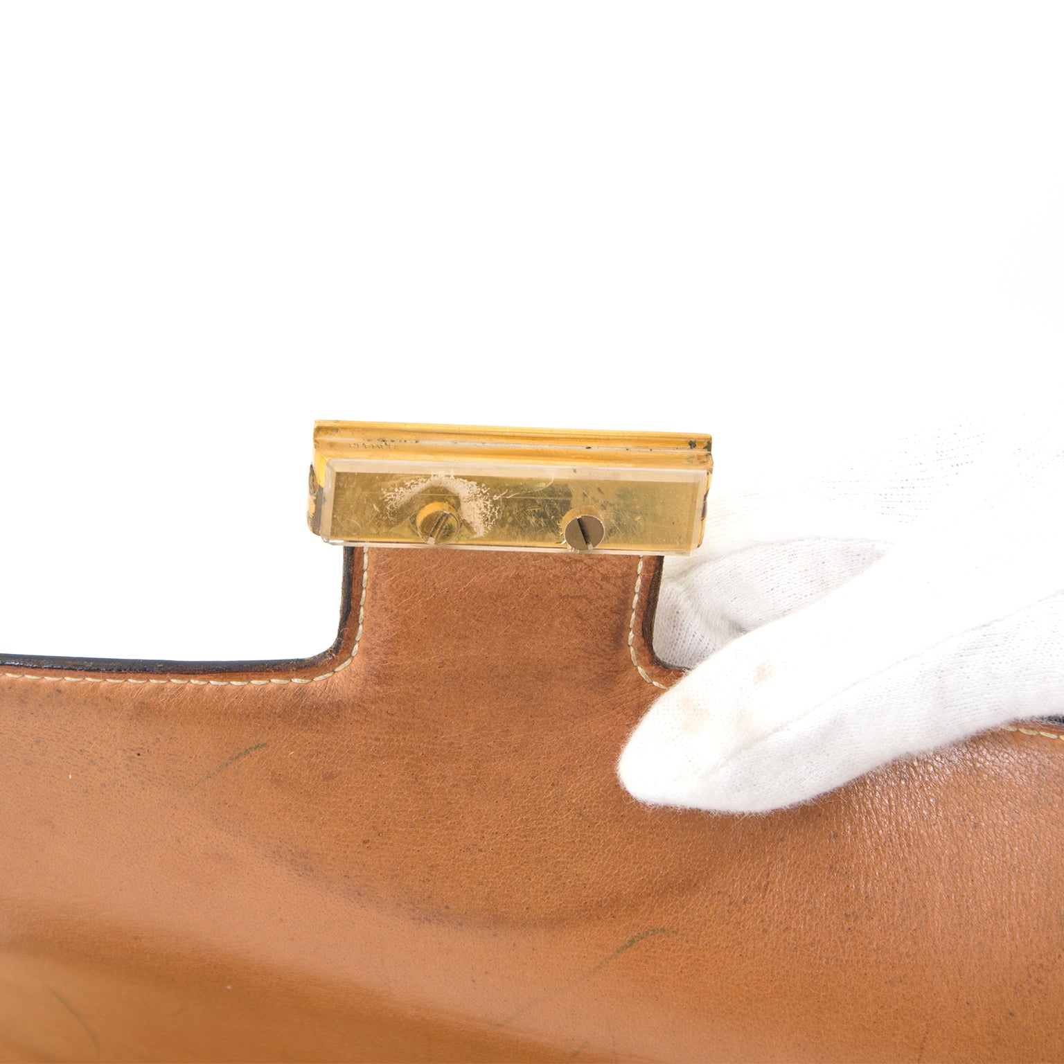koop veilig online tweedehands Hermes Constance Leather Canvas aan de beste prijs