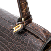 acheter en ligne seconde main Delvaux tempete en croco pour le meilleur prix vestaire collective