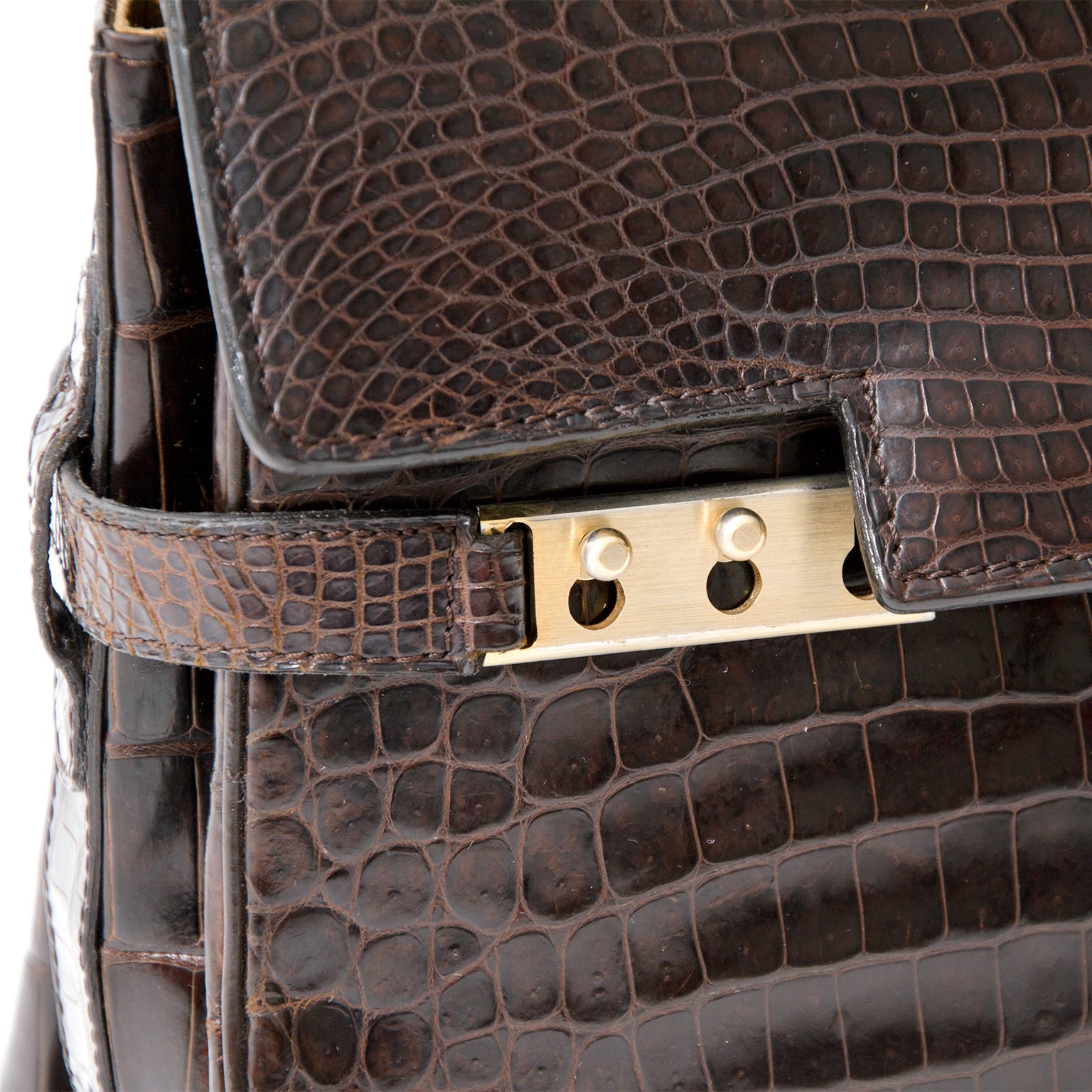 acheter en ligne seconde main delvaux tempete croco comme neuf pour le meilleur prix seconde main instant luxe