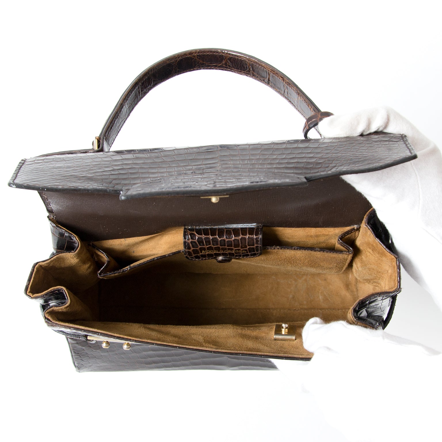 tweedehands designer Delvaux tempete tophandle 100% authentic best price