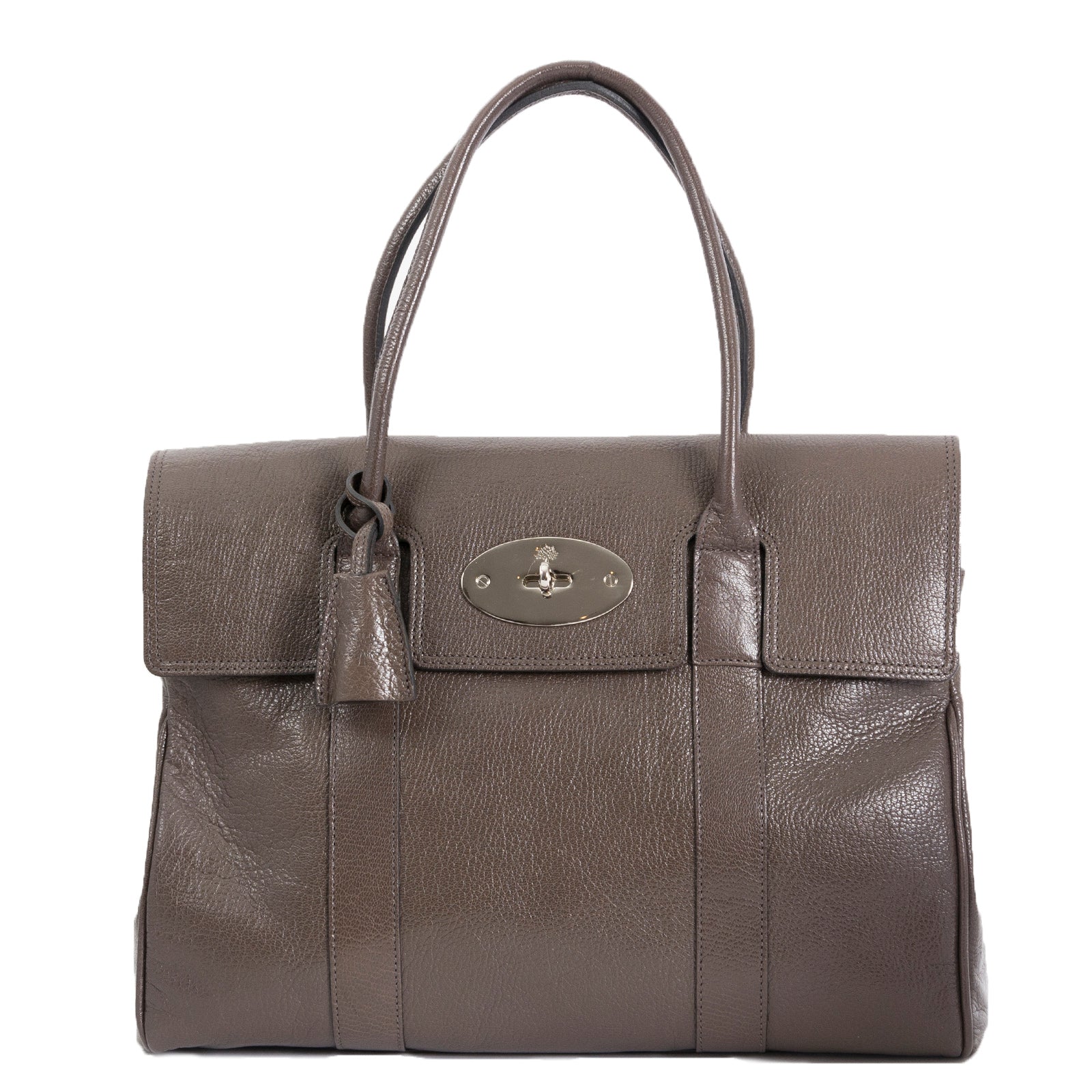 Mulberry Bayswater Taupe Leather Handbag for sale online