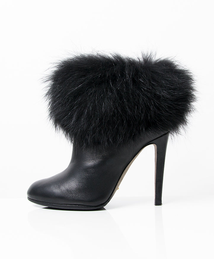 shop safe online Sergio rossie fur booties for the best price, safe and secure worldwide shipping