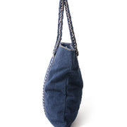Chanel Blue Denim & Chain Tote 100% authentiek tweedehands merk tas aan de beste prijs