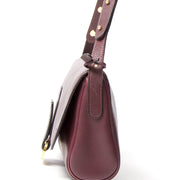 Delvaux Burgundy Shoulder Bag tweedehands authentiek veilig online shoppen winkelen LabelLOV Antwerpen België mode stijl designer ontwerpers merken luxemerken luxetassen tassen