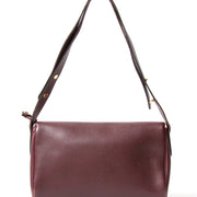 Delvaux Burgundy Shoulder Bag secondhand authentic safe online shopping webshop Antwerp Belgium LabelLOV fashion style high end labels luxury brands designer