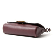 Delvaux Burgundy Shoulder Bag secondhand authentic safe online shopping webshop Antwerp Belgium LabelLOV fashion style high end labels luxury brands designer