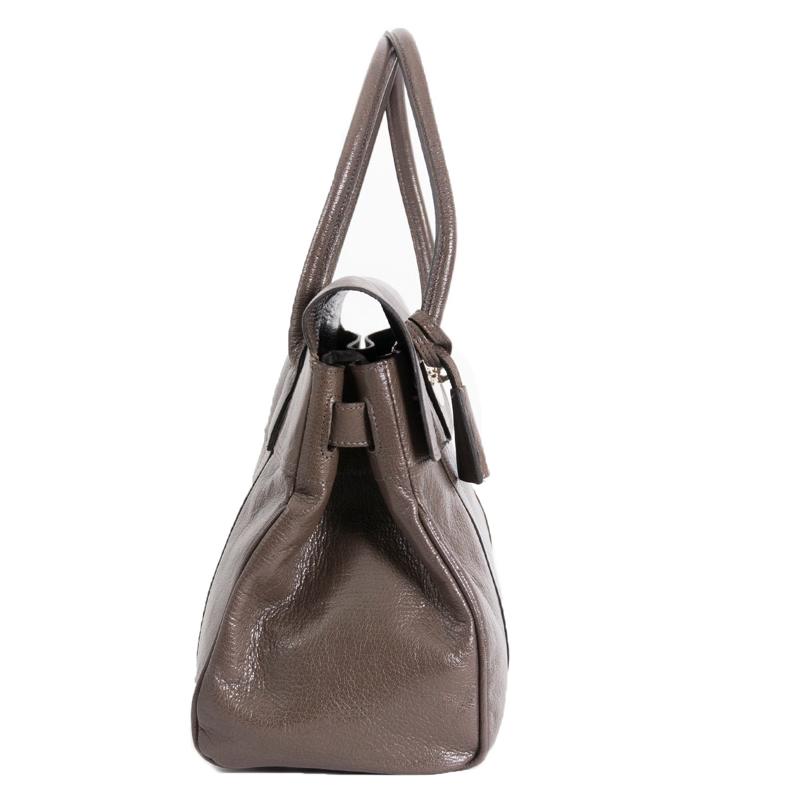 Mulberry Bayswater Taupe Leather Handbag