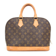 Louis Vuitton Classic Monogrammed Alma MM Bag sales designer bags leather authentic authenticity safe shopping webshop online trends designer luxury brands Antwerp Belgium Fashion
