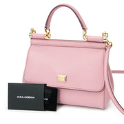 koop veilig online tweedehands Dolce & Gabbana Pastel Pink 'Miss Sicily' Tote aan de beste prijs, net als nieuw