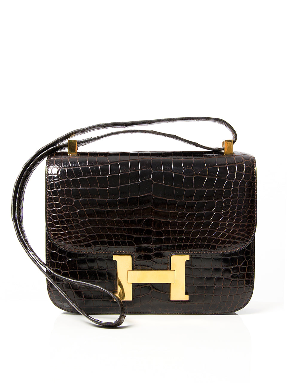 vinatge hermes croco authentique