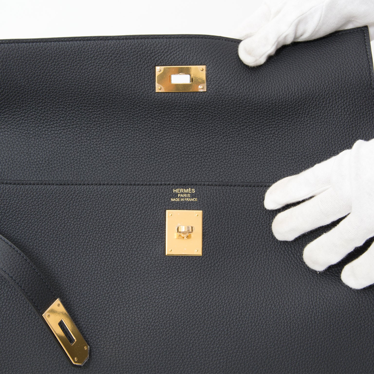 koop online 100% authentieke nieuwe Brand New Hermes Kelly Togo Plombe 40