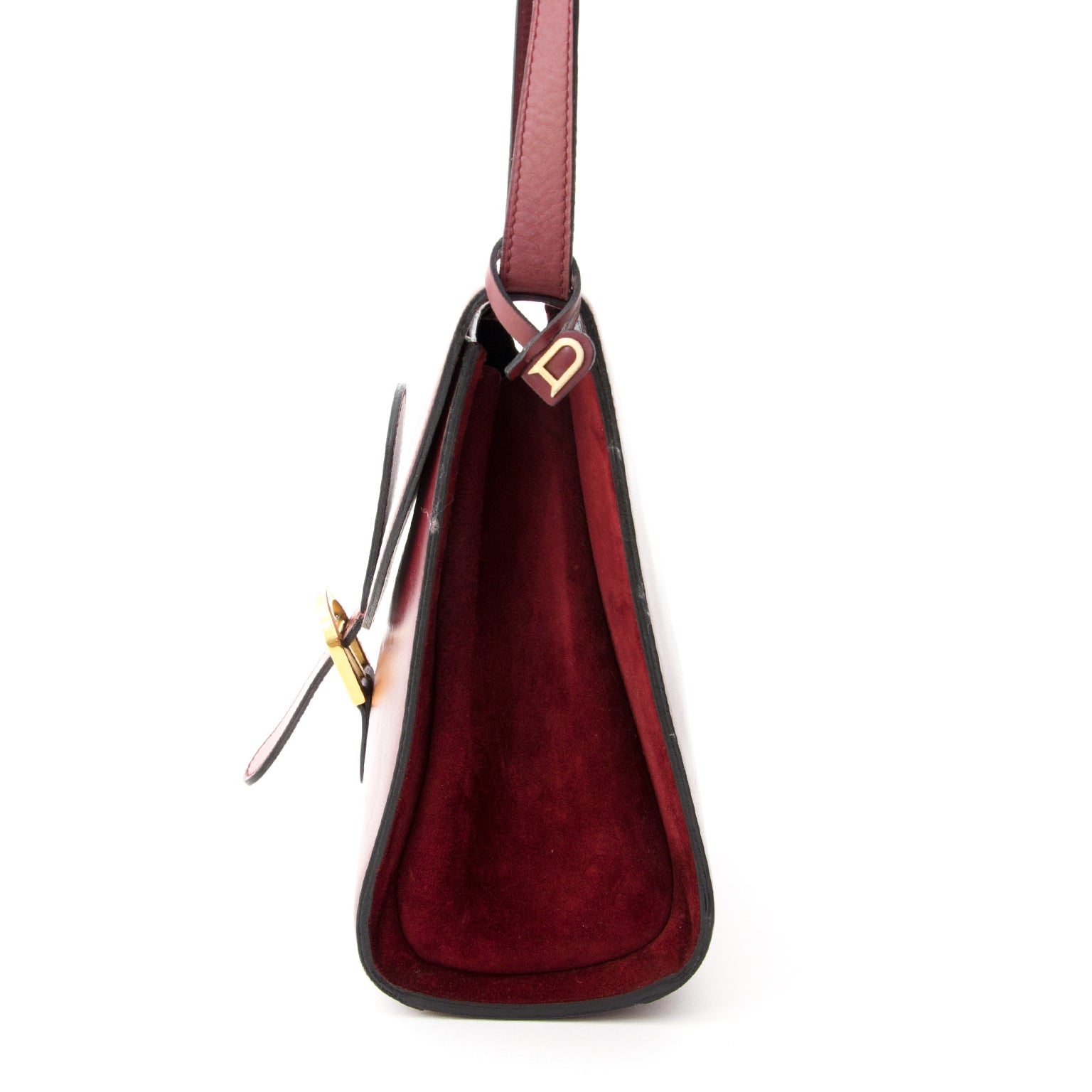 Vintage Bordeaux Delvaux Shoulder Bag Koop authentieke tweedehands Delvaux handtassen bij LabelLOV tegen de juiste prijs.