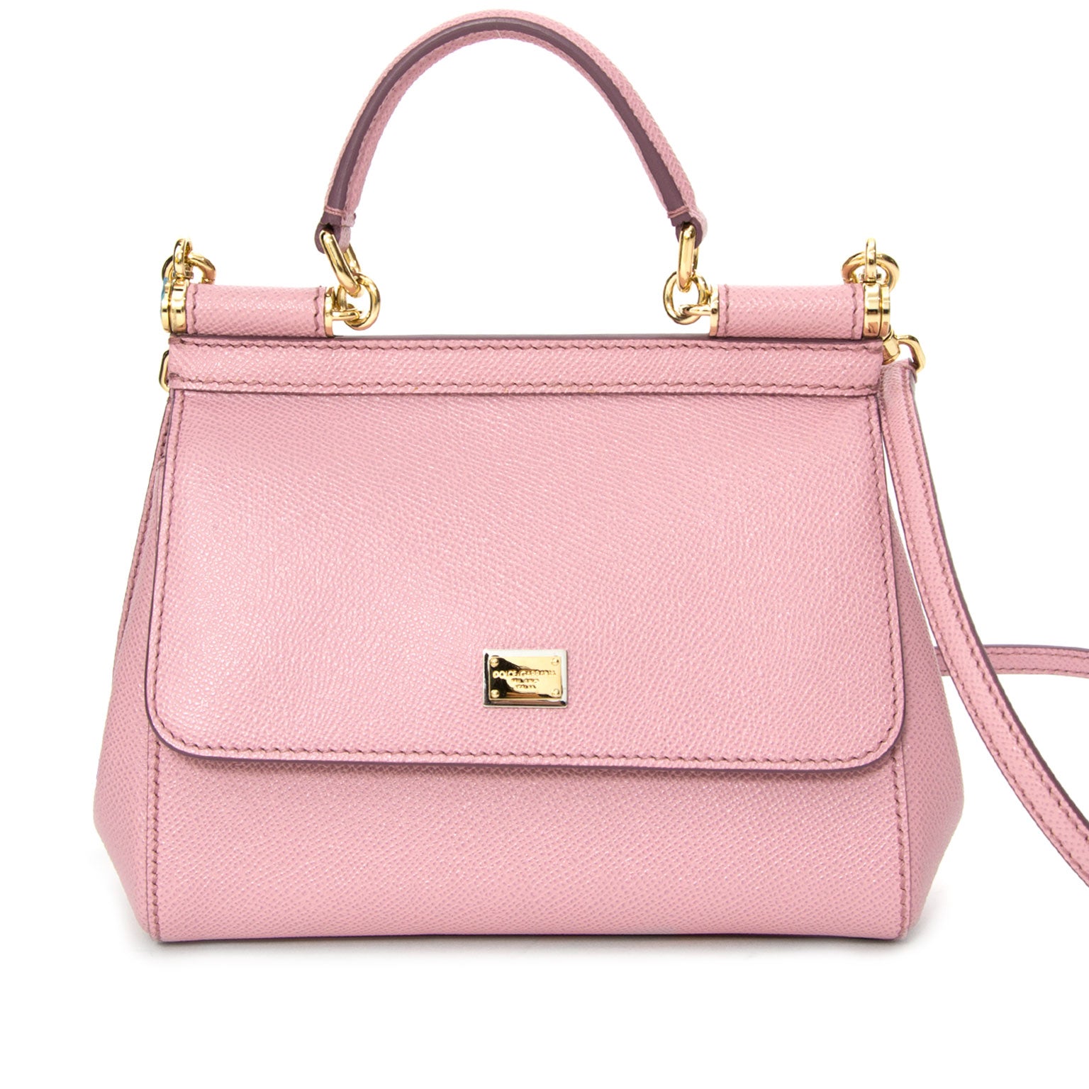 Brand new Dolce & Gabbana Pastel Pink 'Miss Sicily' Tote best price webshop labellov, worldwide shipping