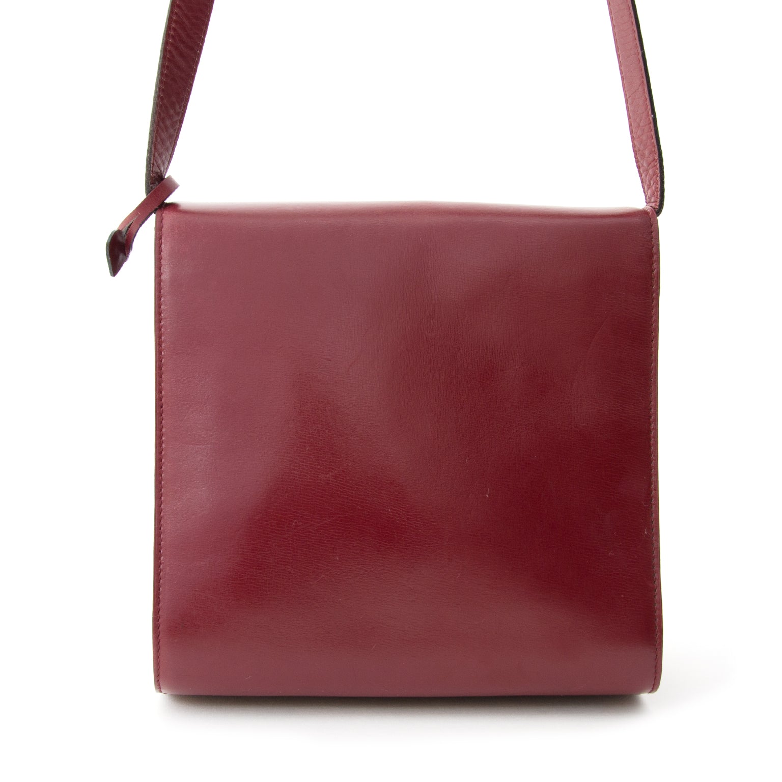 Vintage Bordeaux Delvaux Shoulder Bag online webhop acheter en ligne expedition internationale