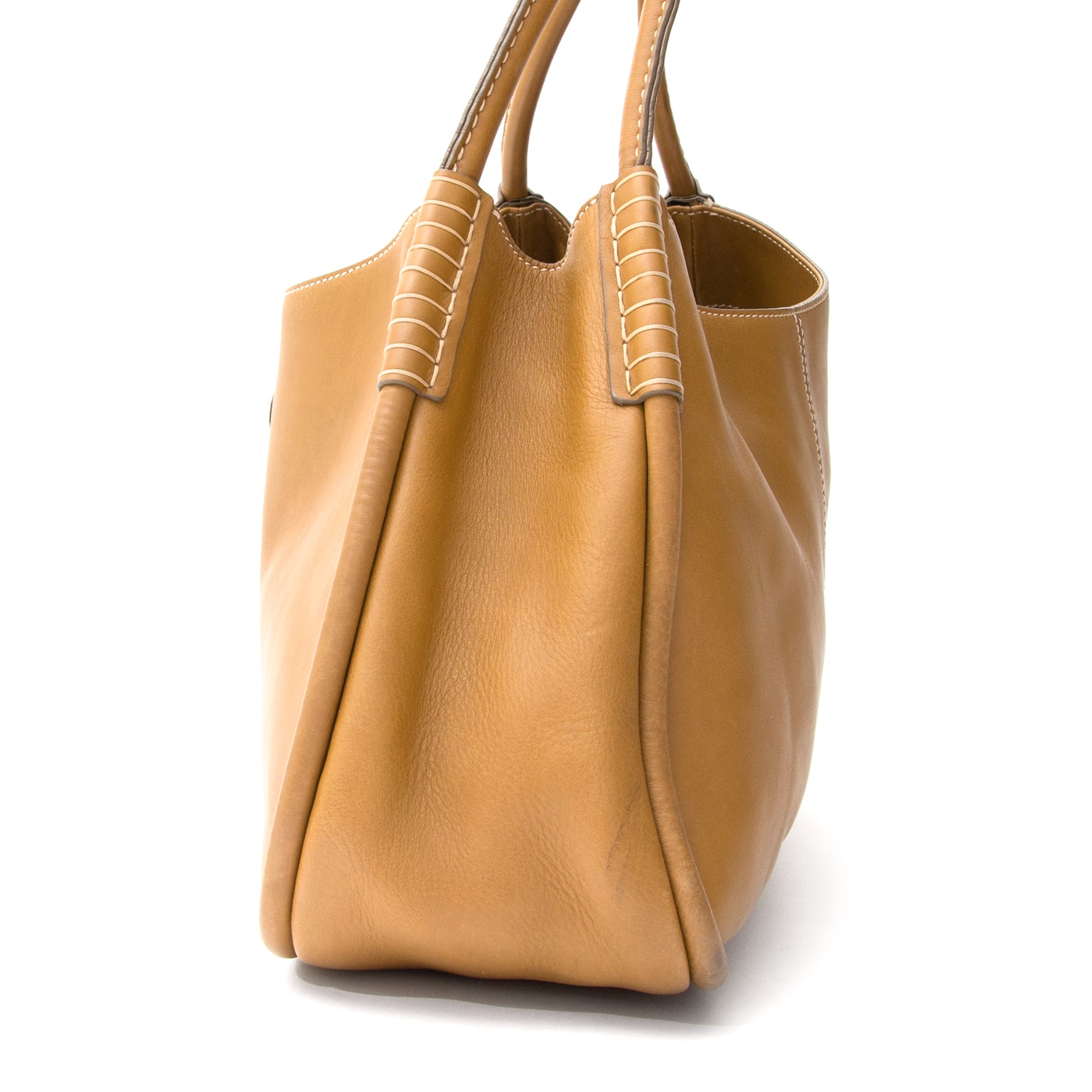 Tod's Cognac Hobo Shoulderbag koop en verkoop webshop cognac handtas hobo