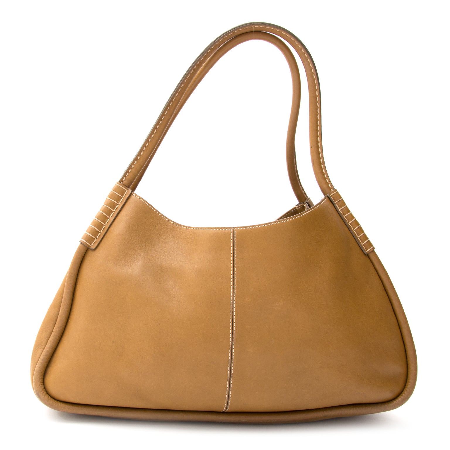 Tod's Cognac Hobo Shoulderbag vintage preowned designer handbags online labellov