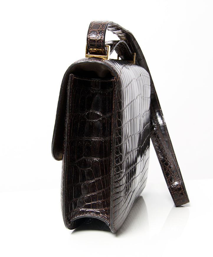 labellov verkoopt tweedehands hermes constance tas croco krokodil leer
