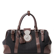 Ralph Lauren Textile & Leather Trim Doctor Bag seconde main occassion sac a main en europe en ligne labellov anvers