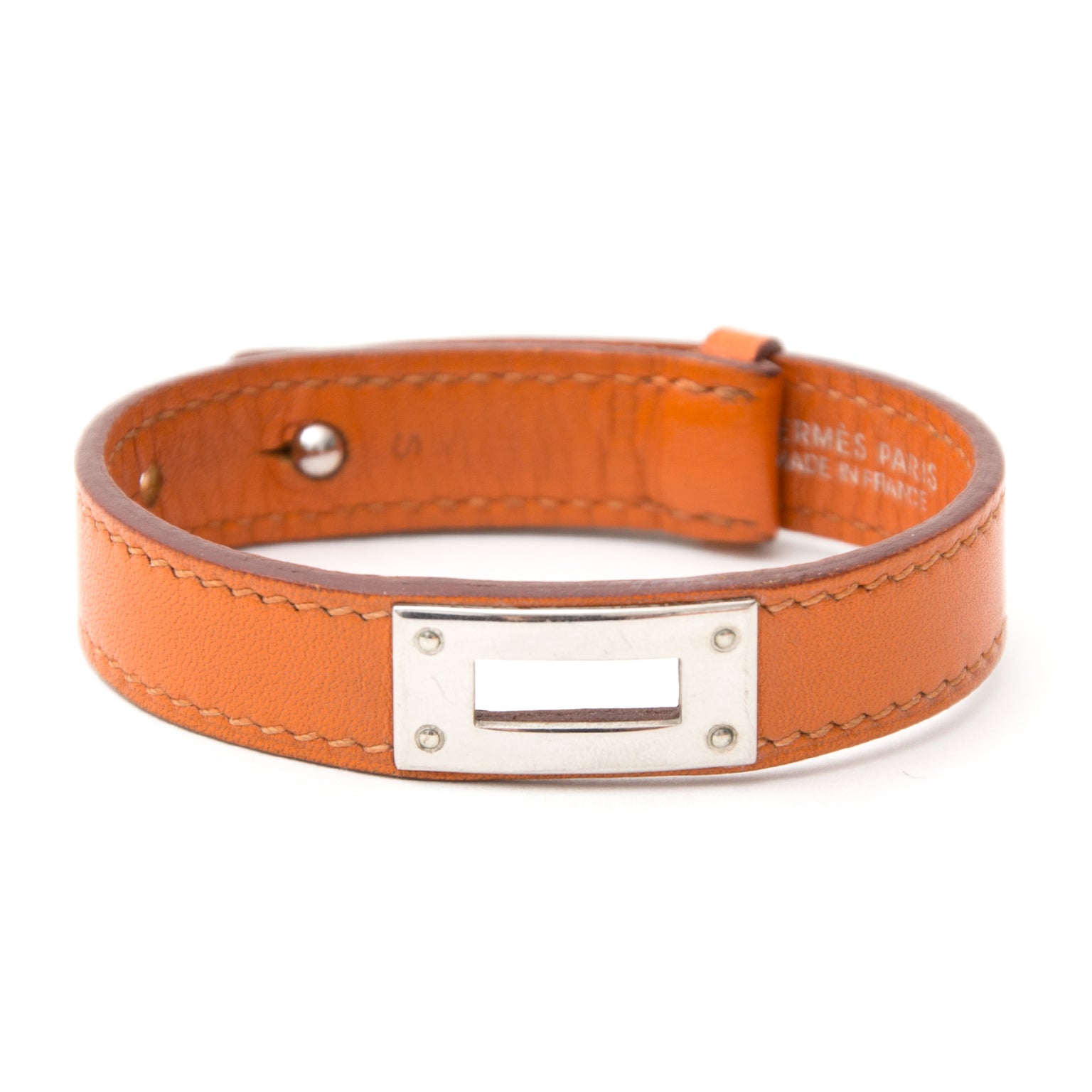 Authentieke Hermès armband voor de juiste prijs bij LabelLOV vintage webshop. Oranje. Veilig online winkelen. Luxe, vintage, mode. Antwerpen, België.