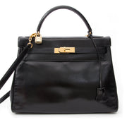 Hermès Kelly so black Bag With Shoulder Strap Black Box Calf vent exclusive sac a main hermes noir our le meilleur prix 100% authentic occasion