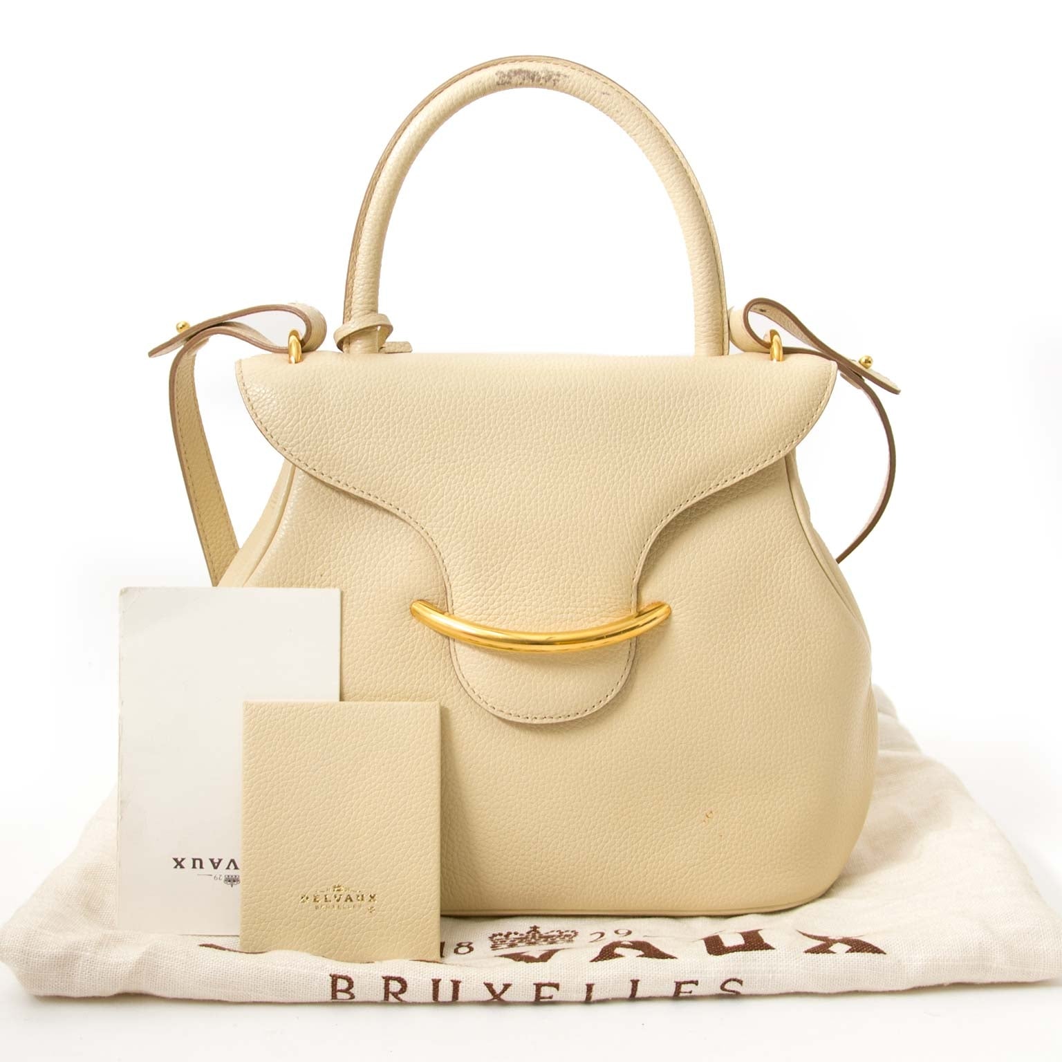 buy Delvaux Creme Baltimore shoulderbag and pay save online