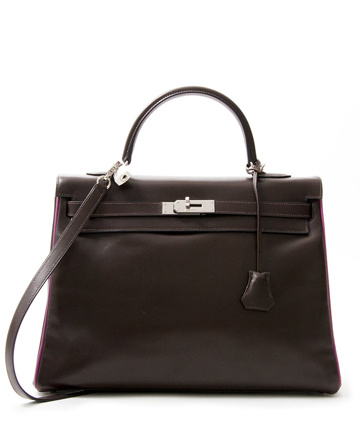 vintage occasion Hermes Kelly 32 cm chez Labellov boutique seconde main Anvers belgique