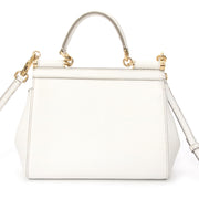 acheter en ligne seconde main sac a main Dolce & Gabbana White 'Miss Sicily' Tote