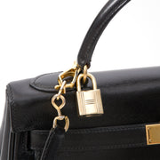 Hermès Kelly so black Bag With Shoulder Strap Black Box Calf vent exclusive sac a main hermes noir our le meilleur prix 100% authentic occasion