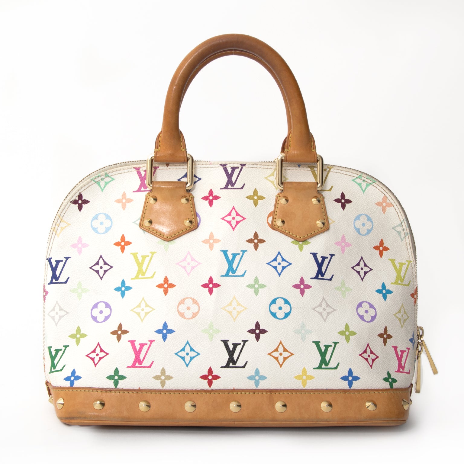Louis Vuitton Murakami Multicolore Monogram White Alma shop buy sell resell