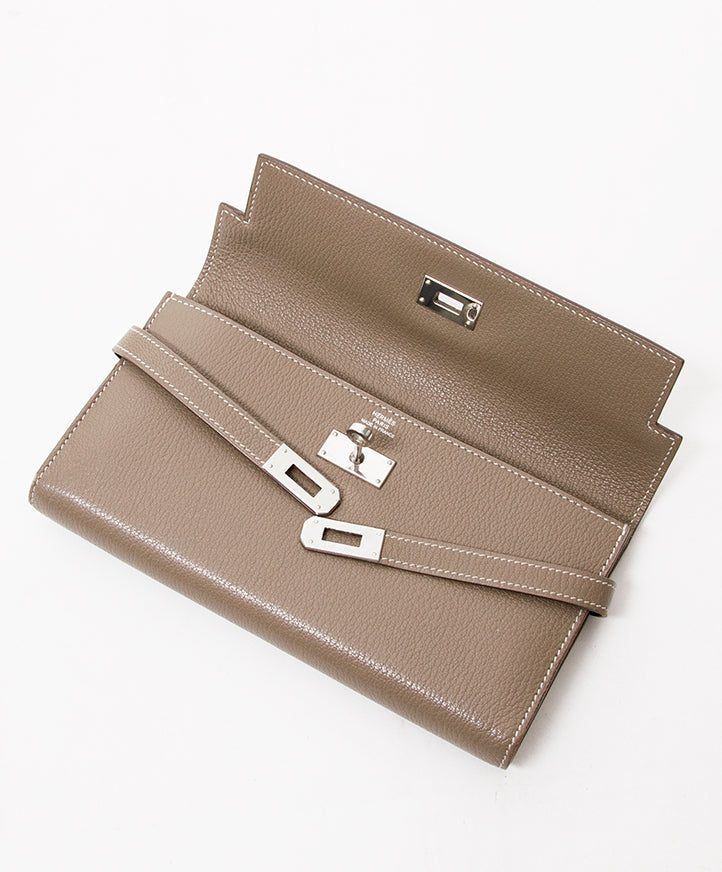 buy safe second hand designer vintage hermes kelly wallet excellent condition, 100% safe and secure