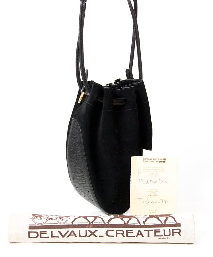 Vintage Delvaux Velvet Shoulder Bag authentischen Second hervorragenden Preis sicheres Einkaufs LABELLOV