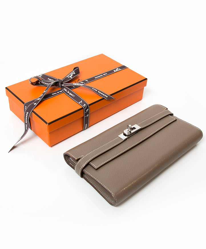 koop veilig online tweedehands designer vintage hermes kelly portefeuille aan de beste prijs