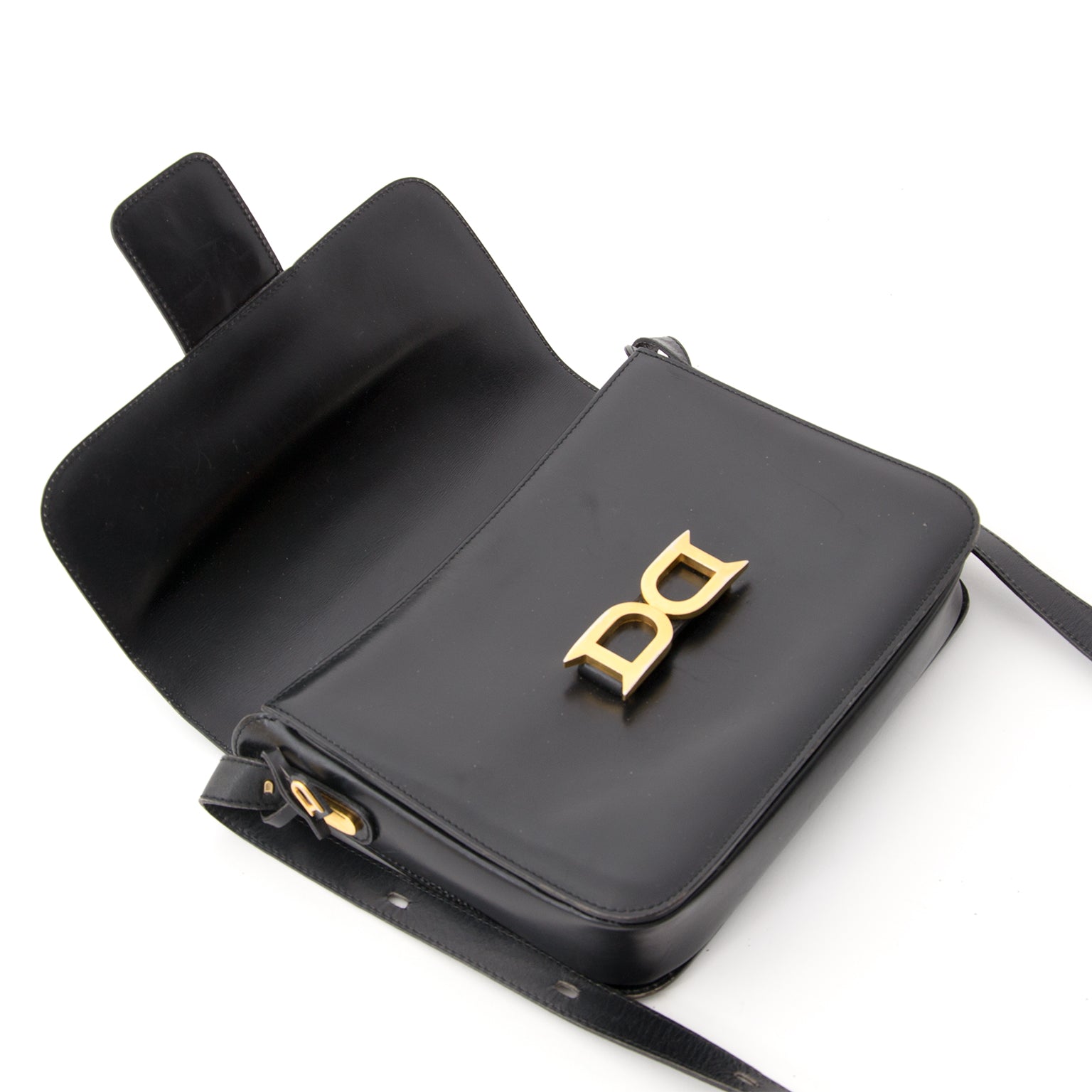 acheter en ligne sac a main Delvaux Black Bourgogne Shoulder Bag pour le meileur prix