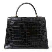 koop veilig online tweedehands hermes kelly 32 croco ghw beste prijs online webshop