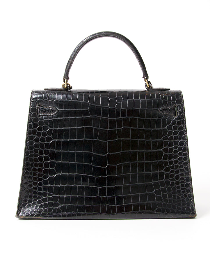 koop veilig online tweedehands hermes kelly 32 croco ghw beste prijs online webshop
