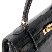 koop veilig online tweedehands hermes kelly 32 croco ghw beste prijs online webshop