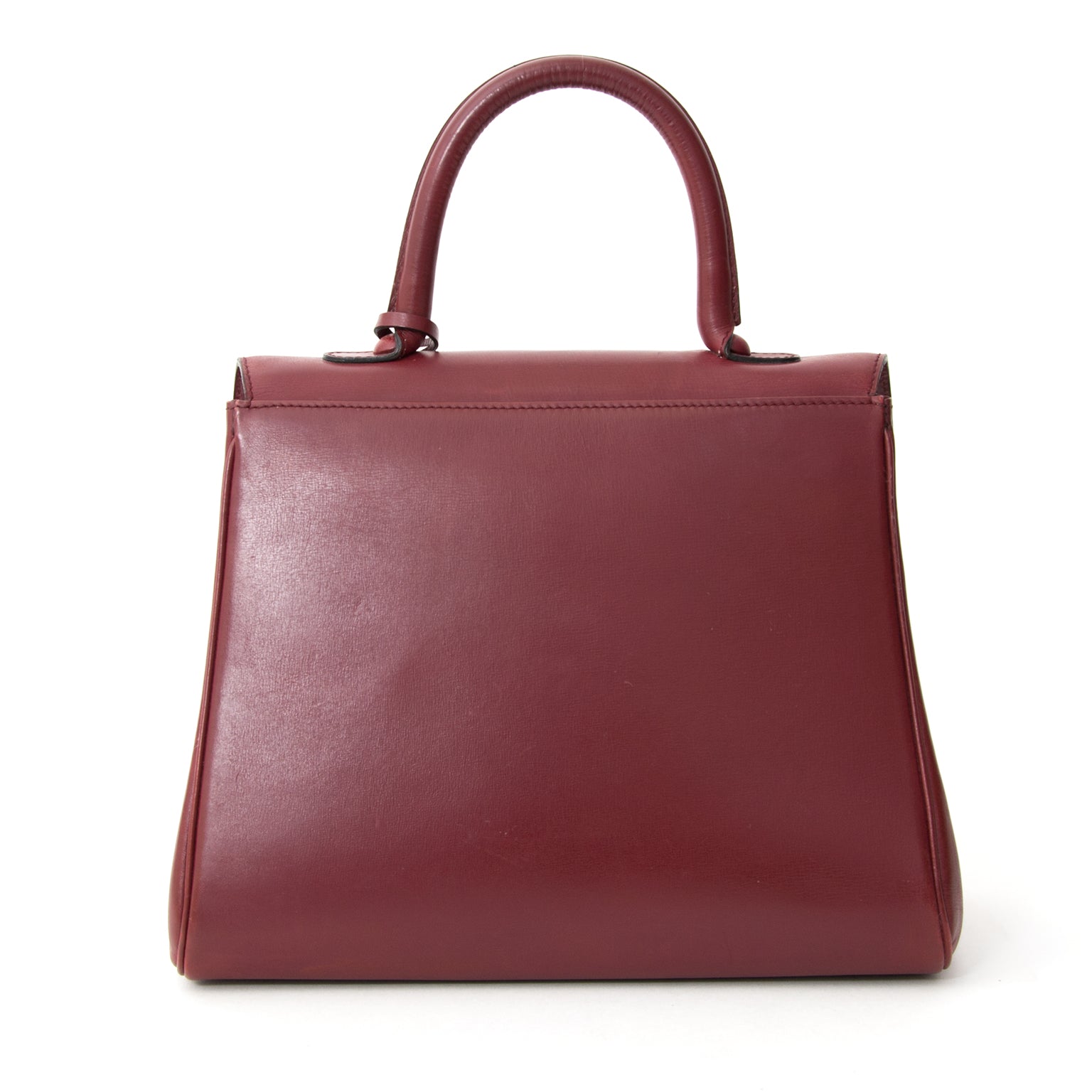 koop veilig online tweedehands Delvaux Bordeaux Brillant MM aan de beste prijs online