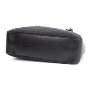 Vintage Gucci Black Fabric Monogram Bamboo Tote. Best price online webshop labellov.